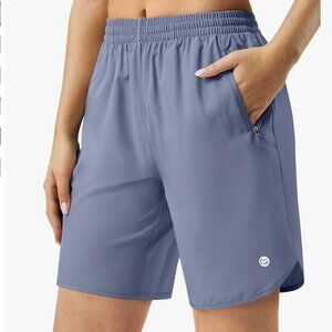 NWT G Gradual 7" Athletic Running Shorts Zipper Pockets Lightweigt Size Large